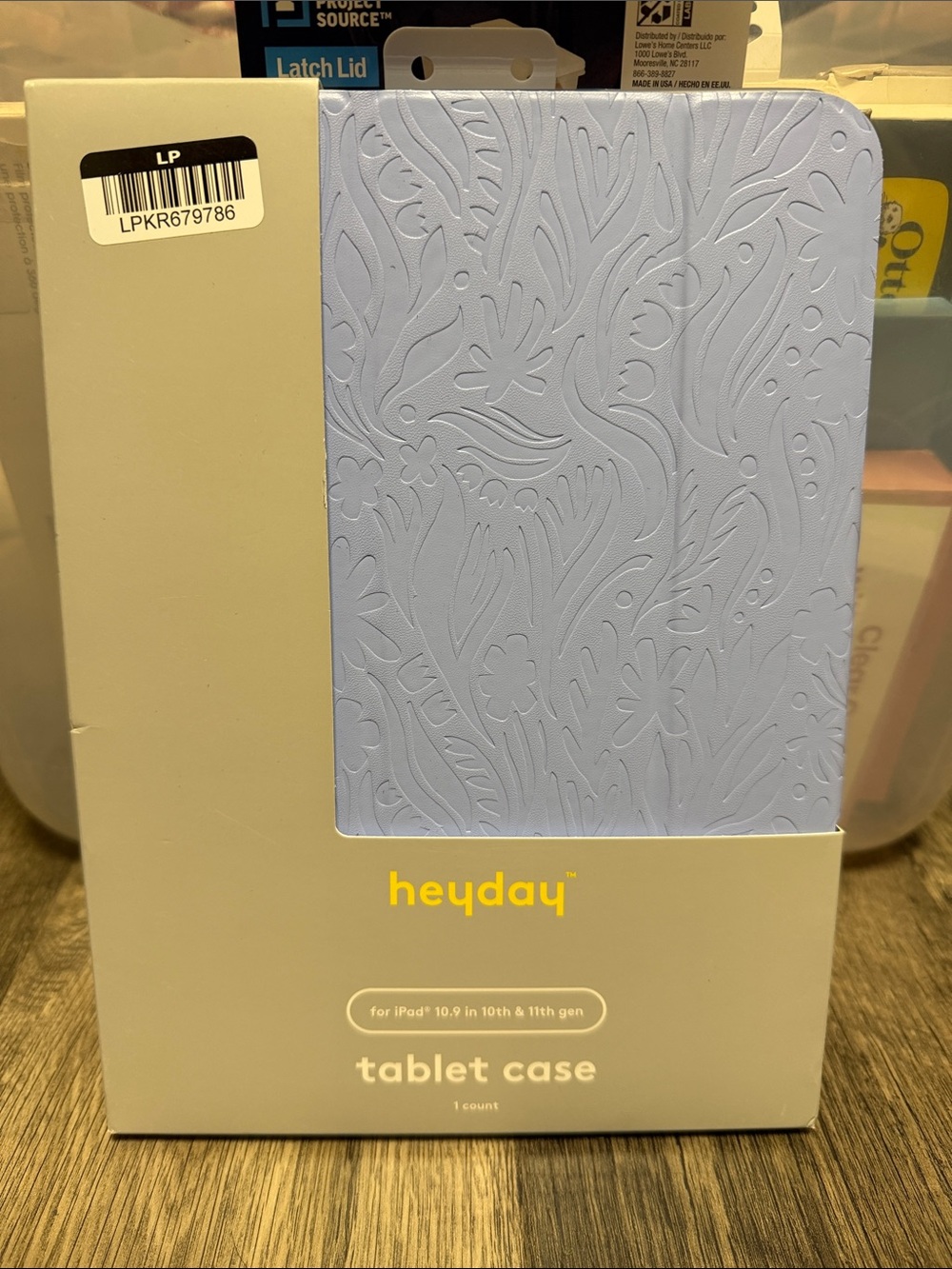 heyday Lavender Embossed Floral Tablet Case